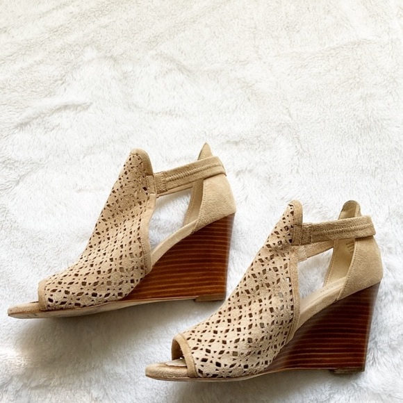 Tan Cole Haan Grand OS Edie Wedge Suede Bootie, size 8 - Picture 5 of 11